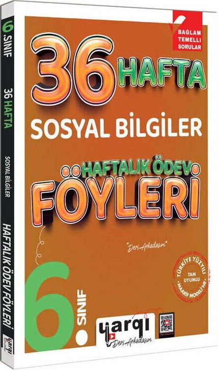 Yargı Ders Arkadaşım 6. Sınıf Sosyal Bilgiler 36 Haftalık Ödev Föyleri