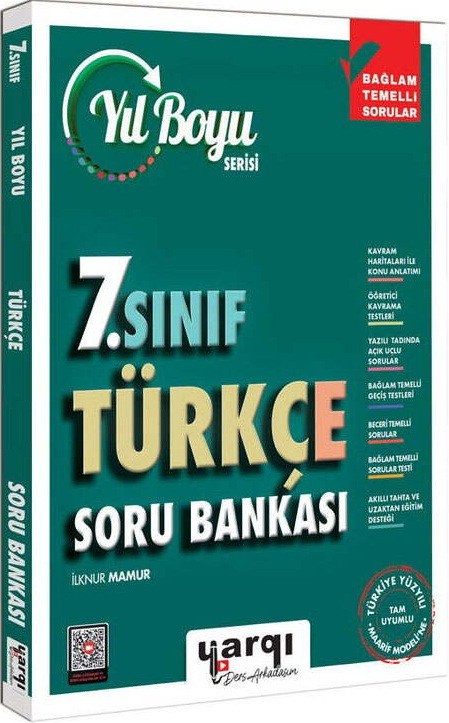 Yargı Ders Arkadaşım 7. Sınıf Türkçe Yıl Boyu Soru Bankası