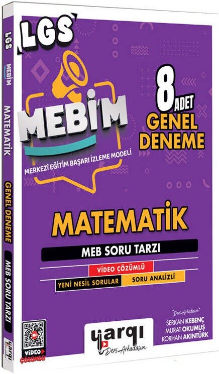Yargı Ders Arkadaşım 8. Sınıf LGS MEBİM Matematik 8 Adet Genel Deneme