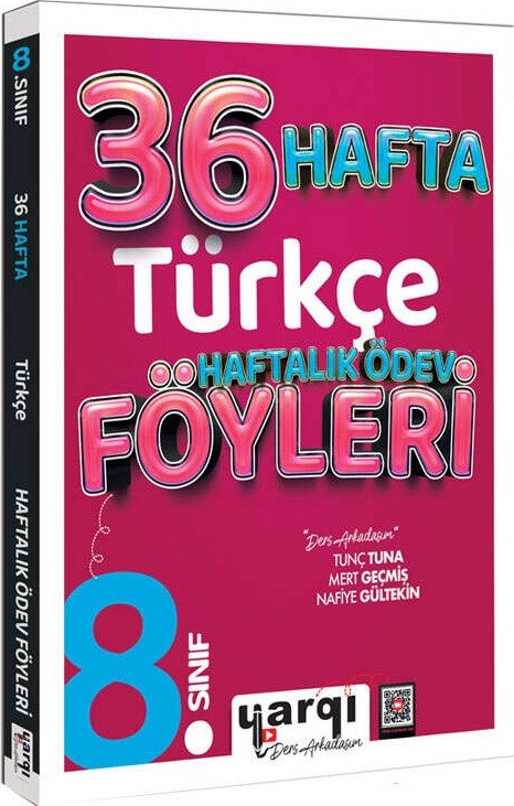 Yargı Ders Arkadaşım 8. Sınıf Türkçe 36 Haftalık Ödev Föyleri