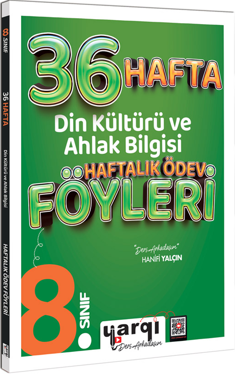 Yargı Ders Arkadaşım 8. Sınıf Din Kültürü ve Ahlak Bilgisi 36 Haftalık Ödev Föyleri