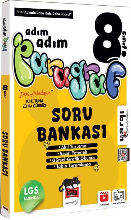 Yargı Ders Arkadaşım 8. Sınıf Adım Adım Paragraf Soru Bankası