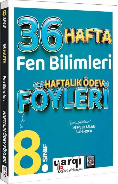 Yargı Ders Arkadaşım 8. Sınıf Fen Bilimleri 36 Haftalık Ödev Föyleri