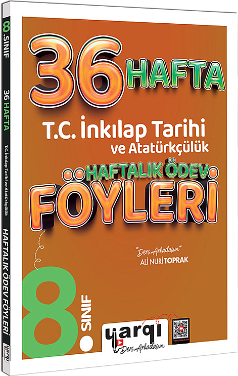 Yargı Ders Arkadaşım 8. Sınıf T.C. İnkılap Tarihi ve Atatürkçülük 32+4 Haftalık Ödev Föyleri