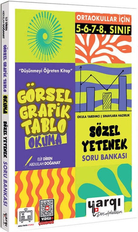Yargı Ders Arkadaşım Ortaokullar İçin Görsel Grafik Tablo Okuma Sözel Yetenek Soru Bankası