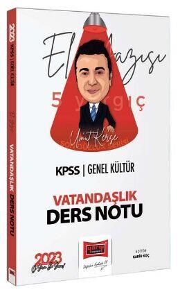 Yargı Yayınları 2023 KPSS Genel Kültür Son Düzlük El Yazısı İle Vatandaşlık Ders Notu
