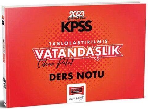 Yargı Yayınları 2023 KPSS Vatandaşlık Tablolaştırılmış Ders Notu