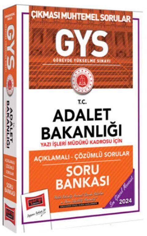 Yargı Yayınları 2024 Adalet Bakanlığı Yazı İşleri Müdürü Kadrosu İçin Soru Bankası