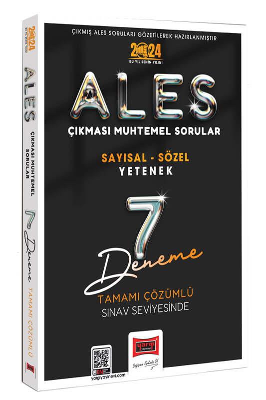 Yargı Yayınları 2024 ALES Çıkması Muhtemel Sorular Tamamı Çözümlü 7 Deneme