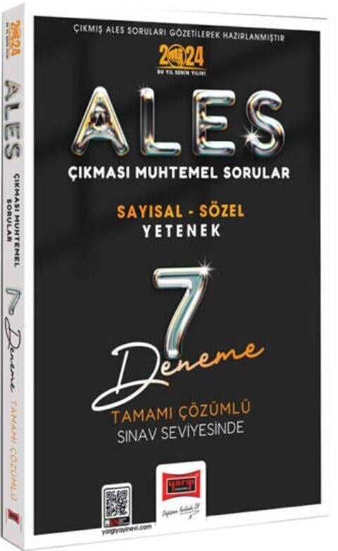 Yargı Yayınları 2024 ALES Çıkması Muhtemel Sorular Tamamı Çözümlü 7 Deneme