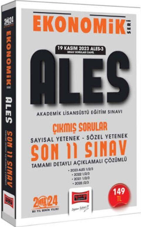 Yargı Yayınları 2024 ALES Ekonomik Seri Çıkmış Sorular Tamamı Çözümlü Son 11 Sınav