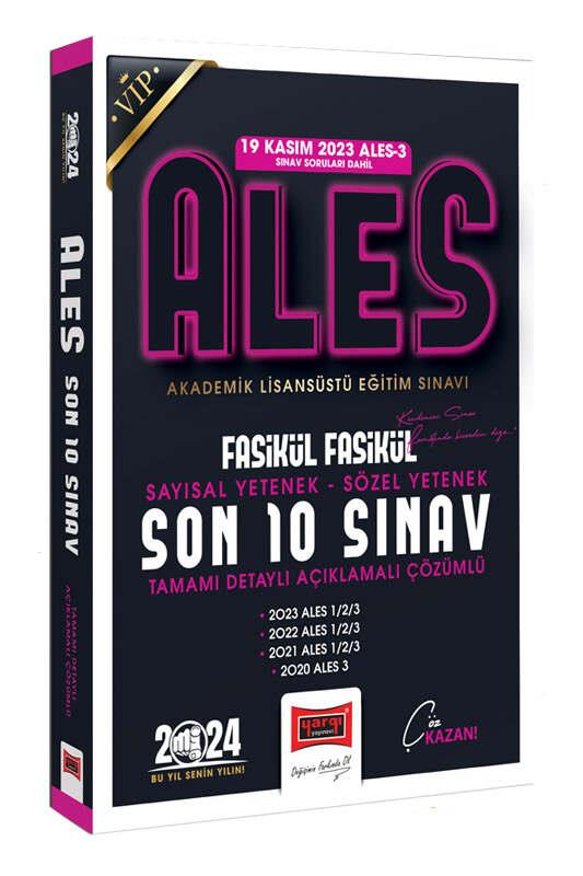 Yargı Yayınları 2024 ALES Son 10 Sınav Fasikül Fasikül Çıkmış Sorular 19 Kasım 2023 ALES 3 Dahil