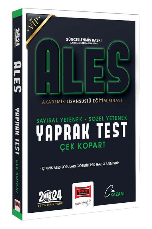 Yargı Yayınları 2024 ALES Vip Sayısal Sözel Yetenek Çek Kopart Yaprak Test