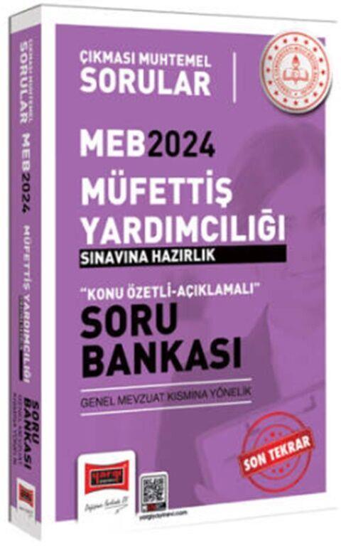 Yargı Yayınları 2024 Çıkması Muhtemel MEB Müfettiş Yardımcılığı Sınavlarına Hazırlık Konu Özetli Soru Bankası