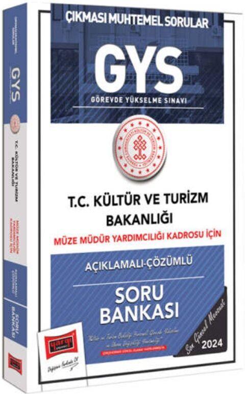 Yargı Yayınları 2024 GYS Kültür ve Turizm Bakanlığı Müze Müdür Yardımcılığı Kadrosu İçin Açıklamalı Çözümlü Soru Bankası
