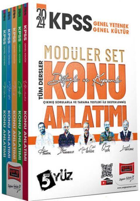 Yargı Yayınları 2024 KPSS 5Yüz Ekibi GKGY Tüm Dersler Konu Anlatımlı Modüler Set