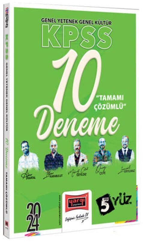 Yargı Yayınları 2024 KPSS 5Yüz Ekibi GKGY Tamamı Çözümlü 10 Deneme