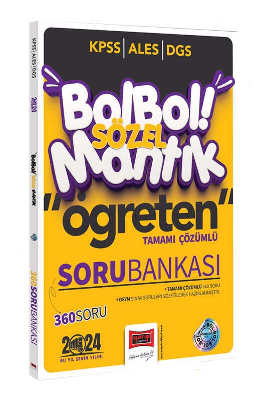 Yargı Yayınları 2024 KPSS ALES DGS Bol Bol Öğreten Sözel Mantık Tamamı Çözümlü 360 Soru Bankası