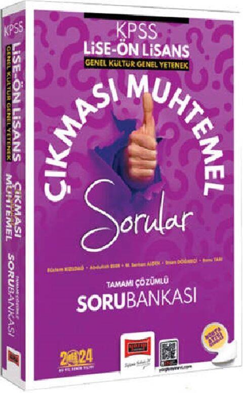 Yargı Yayınları 2024 KPSS Genel Kültür Genel Yetenek Lise Ön Lisans Çıkması Muhtemel Sorular Tamamı Çözümlü Soru Bankası