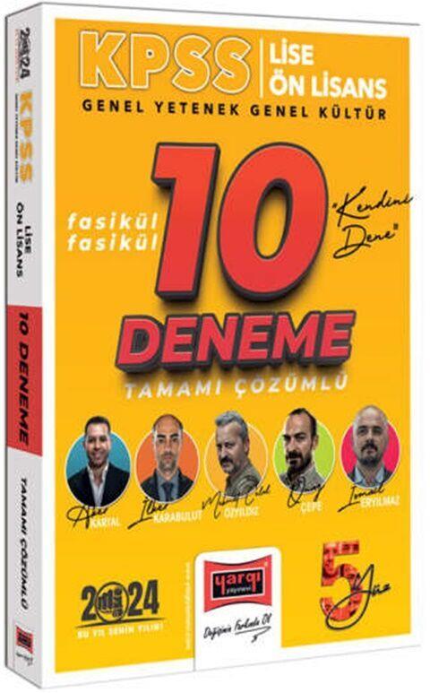 Yargı Yayınları 2024 KPSS Lise Ön Lisans GYGK Tüm Dersler 5Yüz Ekibi Fasikül Fasikül Tamamı Çözümlü 10 Deneme