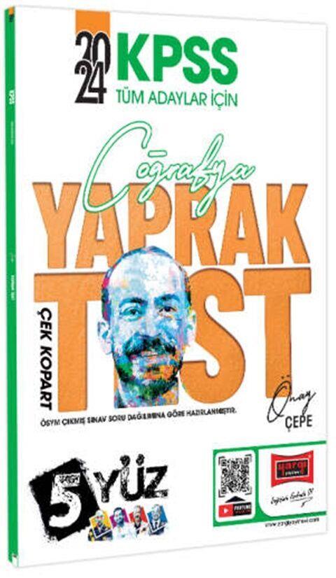 Yargı Yayınları 2024 KPSS Tüm Adaylar İçin 5Yüz Coğrafya Çek Kopart Yaprak Test