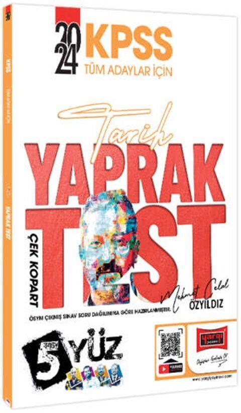 Yargı Yayınları 2024 KPSS Tüm Adaylar İçin 5Yüz Tarih Çek Kopart Yaprak Test