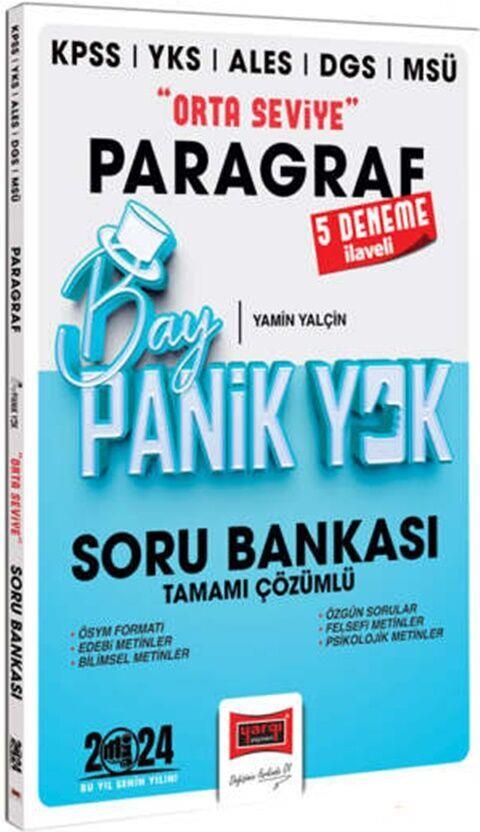 Yargı Yayınları 2024 KPSS YKS MSÜ Bay Panik Yok Paragraf Orta Seviye Tamamı Çözümlü Soru Bankası