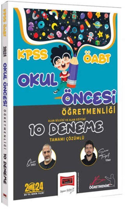 Yargı Yayınları 2024 ÖABT Okul Öncesi Öğretmenliği Alan Bilgisi Tamamı Çözümlü 10 Deneme
