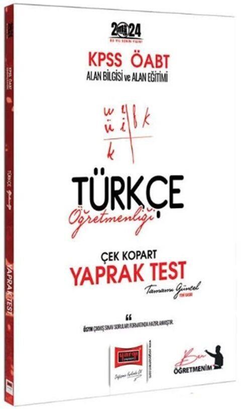 Yargı Yayınları 2024 ÖABT Türkçe Öğretmenliği Çek Kopart Yaprak Test