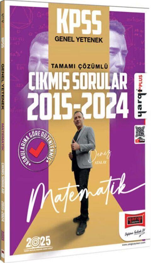 Yargı Yayınları 2025 KPSS Genel Yetenek Matematik 2015 2024 Konularına Göre Düzenlenmiş Tamamı Çözümlü Çıkmış Sorular