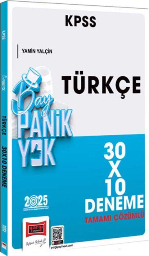Yargı Yayınları 2025 KPSS Türkçe Tamamı Çözümlü 30 x 10 Deneme