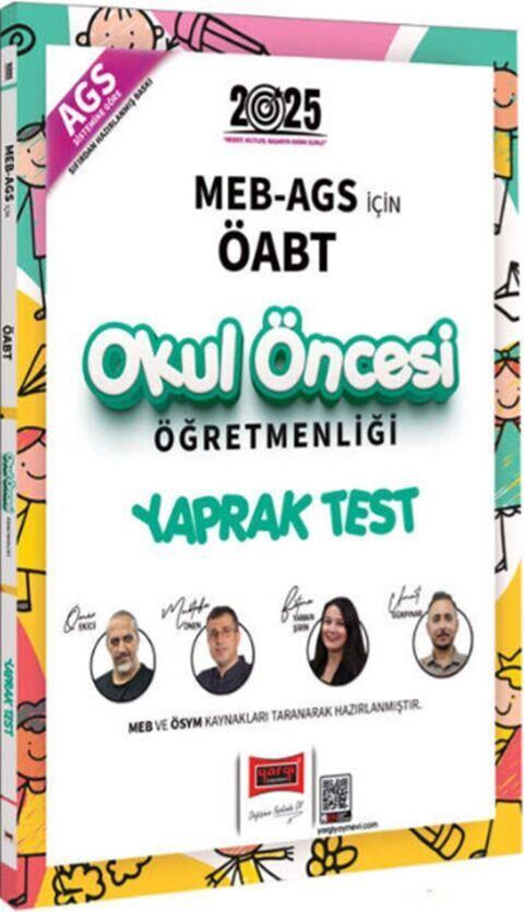 Yargı Yayınları 2025 MEB AGS İçin ÖABT Okul Öncesi Öğretmenliği Yaprak Test