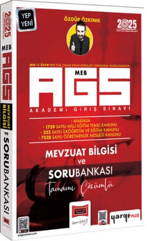 Yargı Yayınları 2025 MEB AGS Mevzuat Bilgisi ve Tamamı Çözümlü Soru Bankası