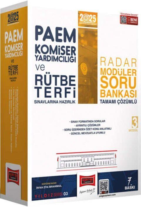 Yargı Yayınları 2025 PAEM Komiser Yardımcılığı ve Rütbe Terfi Sınavlarına Hazırlık Radar Serisi Tamamı Çözümlü Modüler Soru Bank