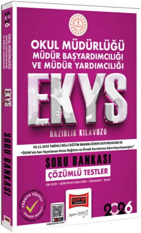 Yargı Yayınları 2026 EKYS Okul Müdürlüğü Müdür Başyardımcılığı ve Müdür Yardımcılığı Soru Bankası