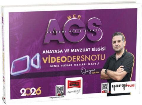 Yargı Yayınları 2026 MEB AGS Anayasa ve Mevzuat Bilgisi Video Ders Notları