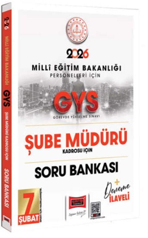 Yargı Yayınları 2026 MEB Personelleri İçin GYS Şube Müdürü Kadrosu İçin Deneme İlaveli Soru Bankası