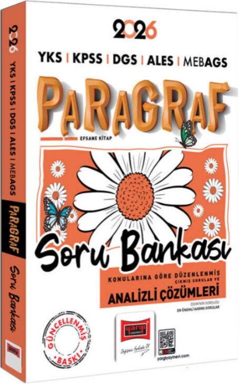 Yargı Yayınları 2026 YKS KPSS DGS ALES MEB AGS Papatya Serisi Paragraf Tamamı Çözümlü Soru Bankası