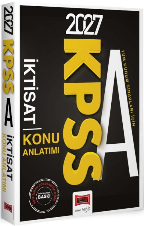Yargı Yayınları 2027 KPSS A Grubu Tüm Kurum Sınavları İçin İktisat Konu Anlatımı