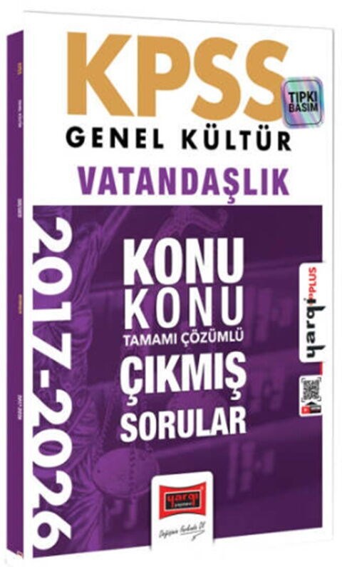 Yargı Yayınları 2027 KPSS Genel Kültür Vatandaşlık Konu Konu Tamamı Çözümlü 10 Yıl Çıkmış Sorular