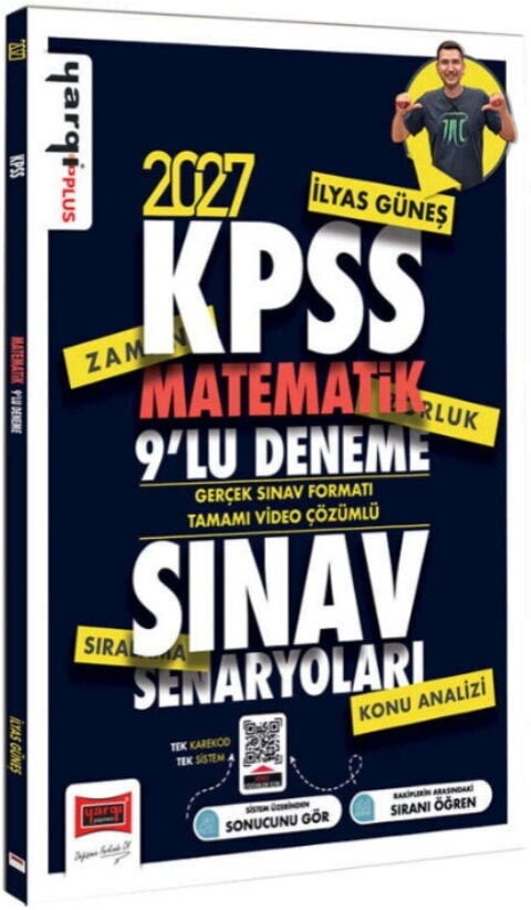 Yargı Yayınları 2027 KPSS Matematik Sınav Senaryoları Tamamı Video Çözümlü 9 Deneme