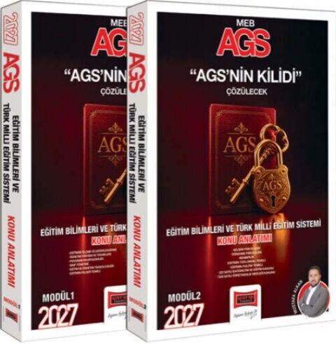 Yargı Yayınları 2027 MEB AGS nin Kilidi Eğitim Bilimleri ve Türk Milli Eğitim Sistemi Konu Anlatımı 2 Cilt