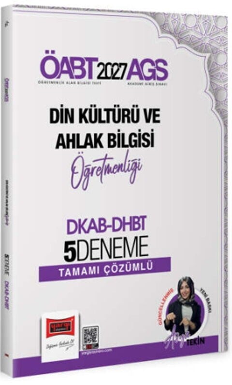 Yargı Yayınları 2027 MEB AGS ÖABT Din Kültürü ve Ahlak Bilgisi Öğretmenliği DKAB DHBT Tamamı Çözümlü 5 Deneme