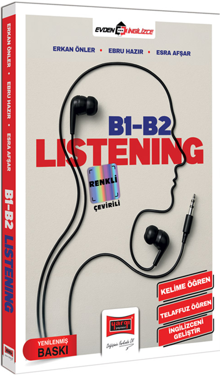 Yargı Yayınları B1-B2 Listening Renkli Çevirili