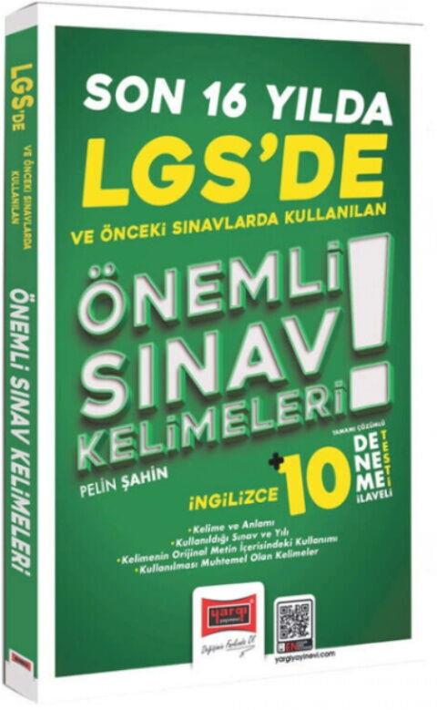 Yargı Yayınları LGS de Son 16 Yılda Kullanılan Önemli İngilizce Sınav Kelimeleri