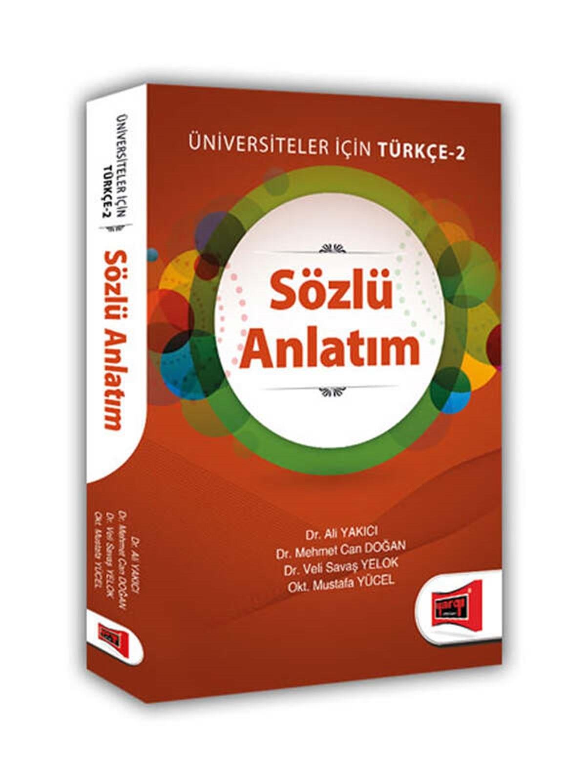 Yargı Yayınları Sözlü Anlatım Üniversiteler İçin Türkçe 2