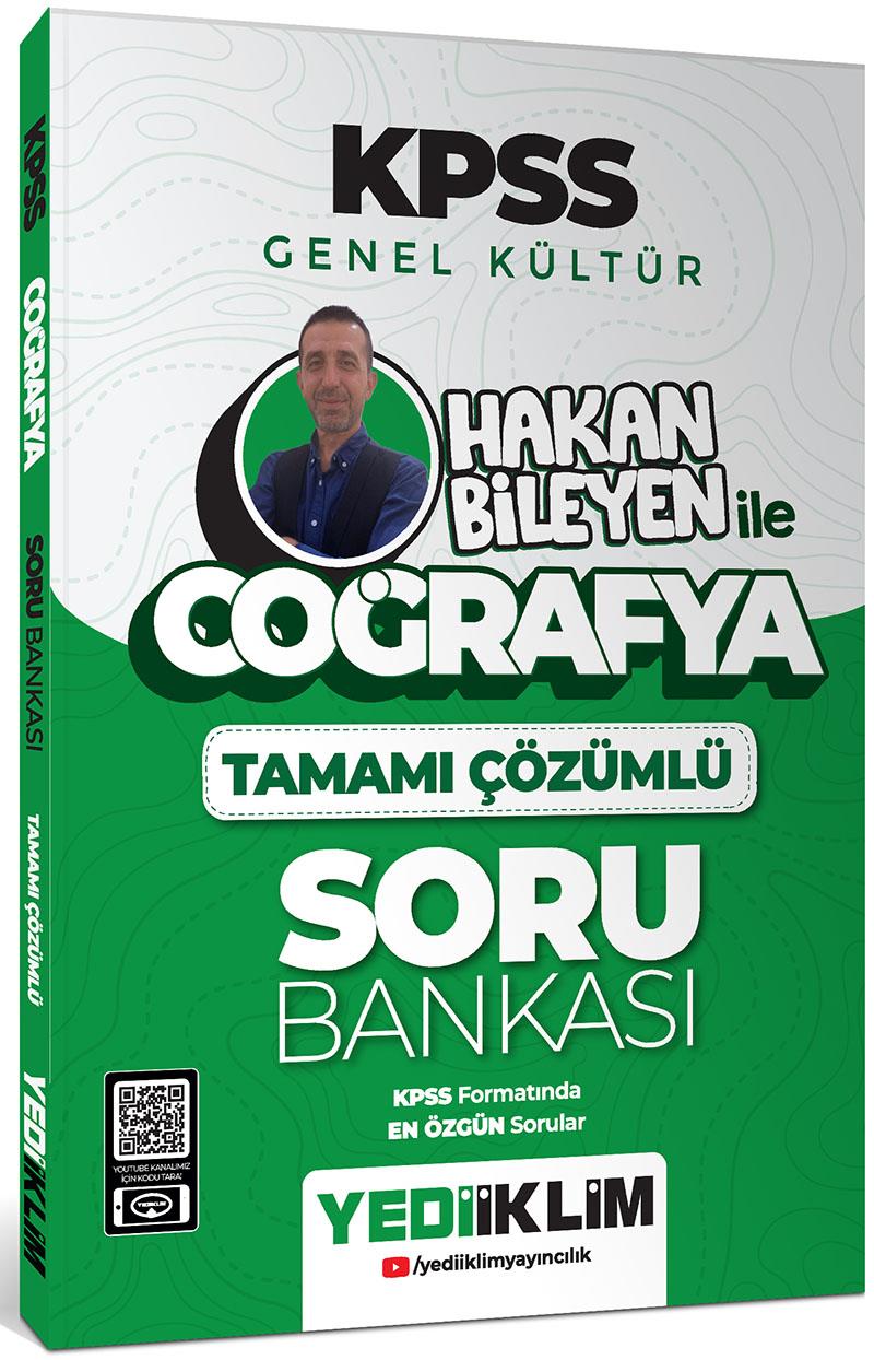 Yediiklim 2025 KPSS Genel Kültür Coğrafya Hakan Bileyen İle Tamamı Çözümlü Soru Bankası