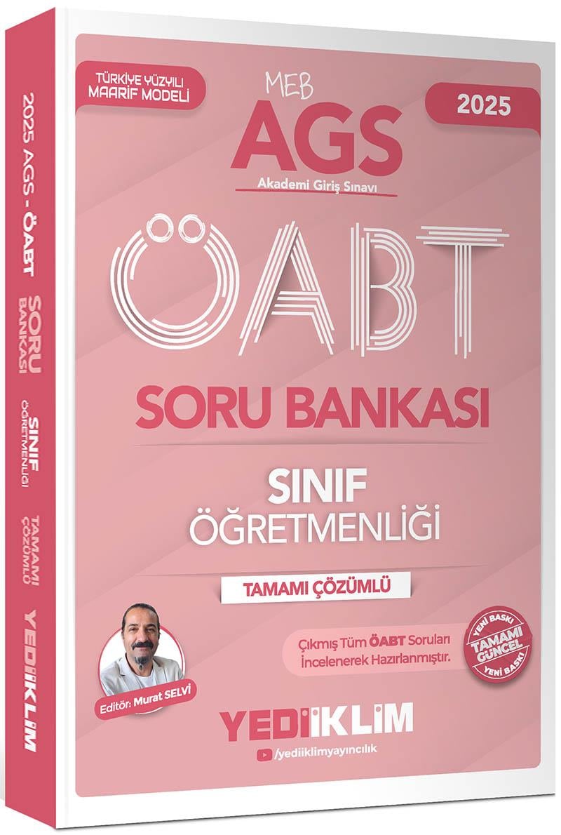 Yediiklim 2025 MEB AGS ÖABT Sınıf Öğretmenliği Tamamı Çözümlü Soru Bankası