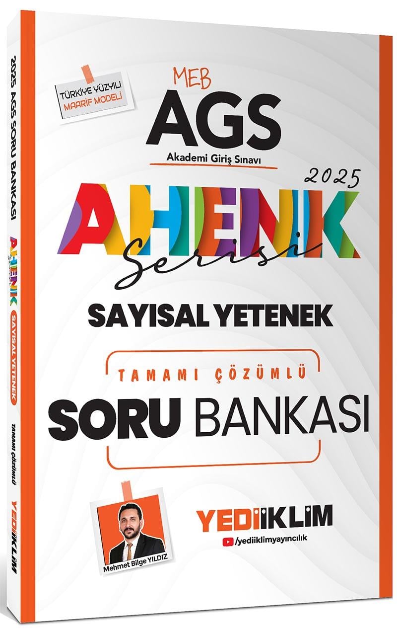 Yediiklim 2025 MEB AGS Sayısal Yetenek Ahenk Serisi Tamamı Çözümlü Soru Bankası