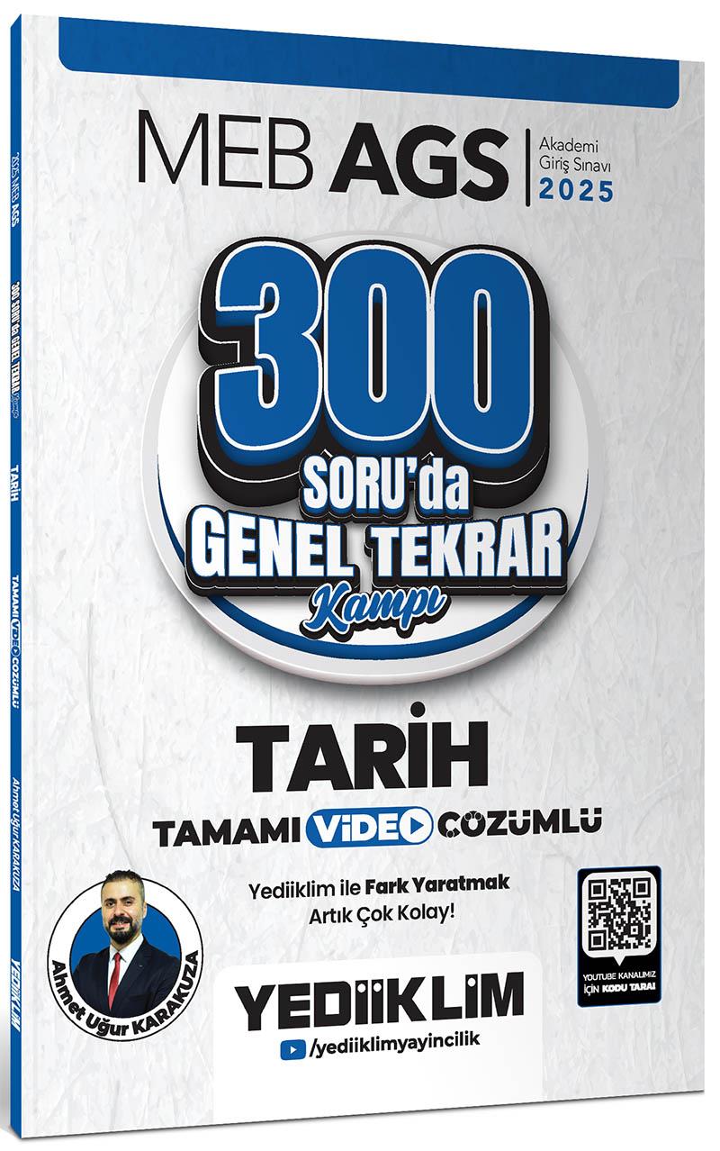 Yediiklim 2025 MEB AGS Tarih 300 Soruda Tamamı Video Çözümlü Genel Tekrar Kampı